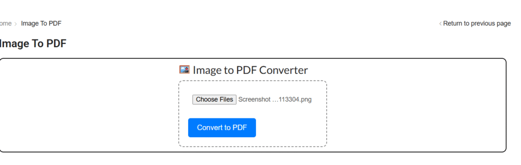 image to pdf convert