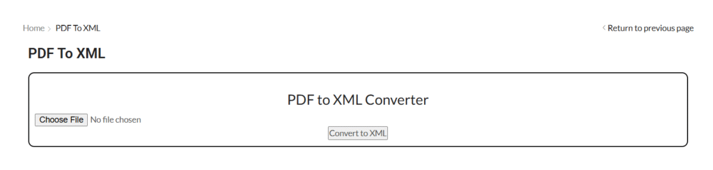 pdf to xml online