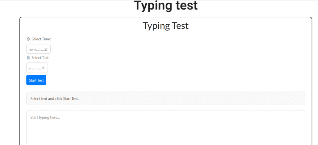 online typing test