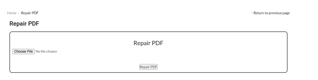 Repair pdf online